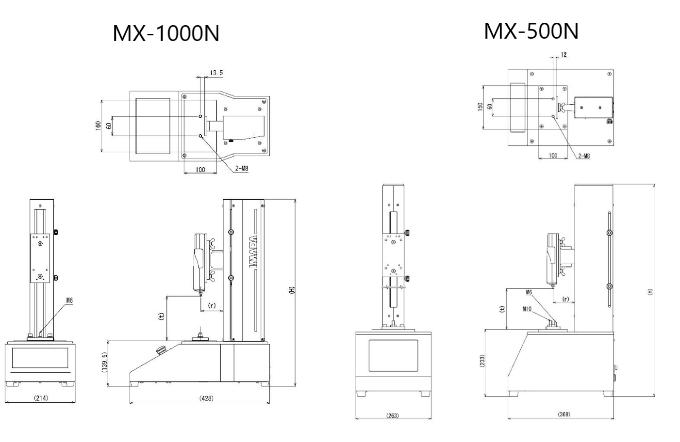 Thiết bị đo lực kéo nén IMADA dòng MX-500N/1000N