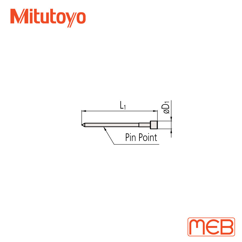 Trục chốt đầu dò Đồng Hồ Đo Lỗ ( 201435 )  Pin Point Mitutoyo