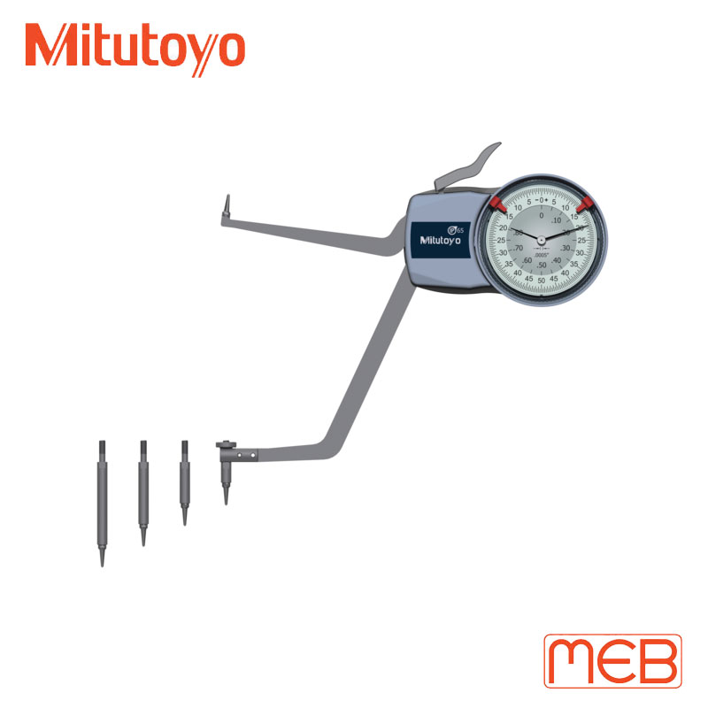 Compa đo trong độ dày đồng hồ cơ khí 5.2-7.2", 0.0005" ( 209-363 ) Mitutoyo