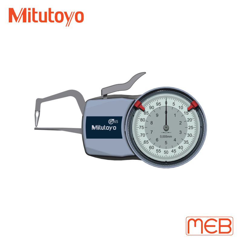 Compa đo ngoài độ dày đồng hồ cơ khí 0-10mm, 0.005mm ( 209-400 ) Mitutoyo