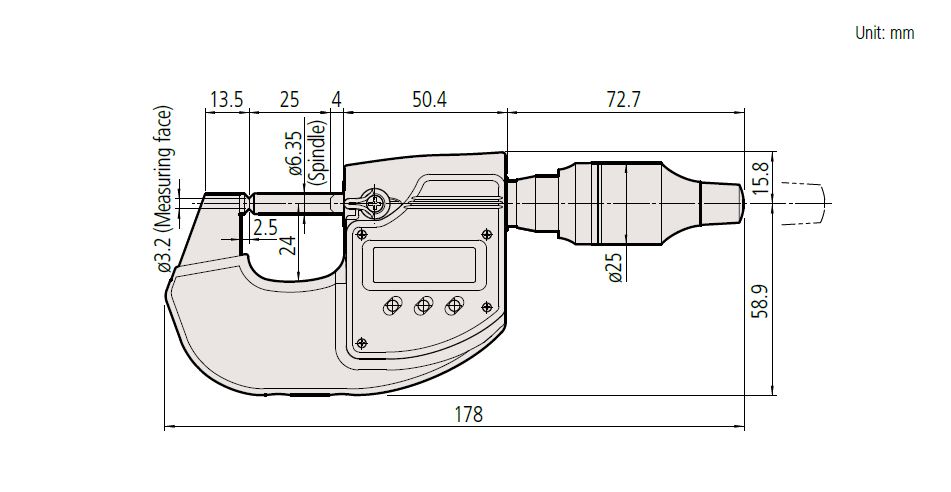 Panme đo ngoài điện tử Series 293 High Accuracy Mitutoyo