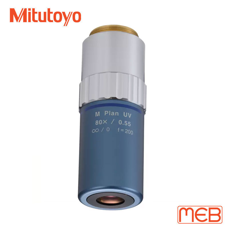 Vật kính cho Kính hiển vi MF-U ( 378-839-5 ) M Plan UV 80X Mitutoyo