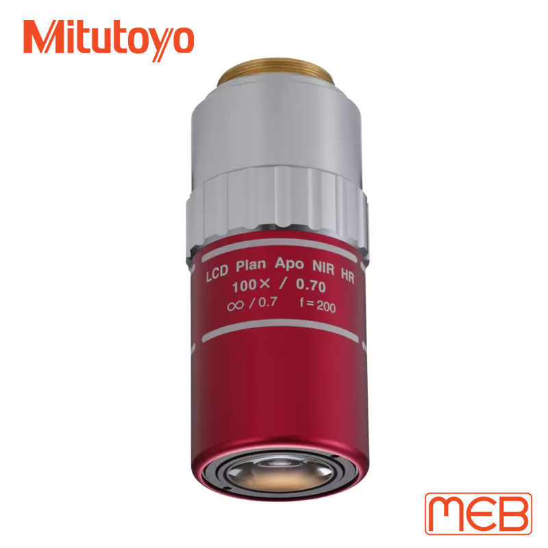 Vật kính cho Kính hiển vi MF-U ( 378-870-15 ) LCD Plan Apo NIR HR 100X (t0.7) Mitutoyo