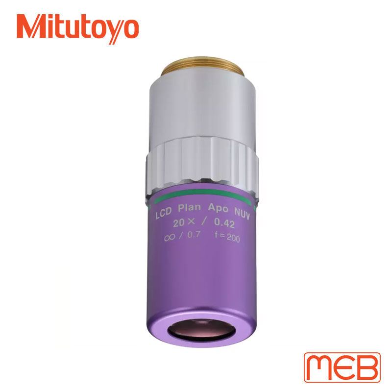 Vật kính cho Kính hiển vi MF-U ( 378-890-8 ) LCD Plan Apo NUV 20X (t0.7) Mitutoyo