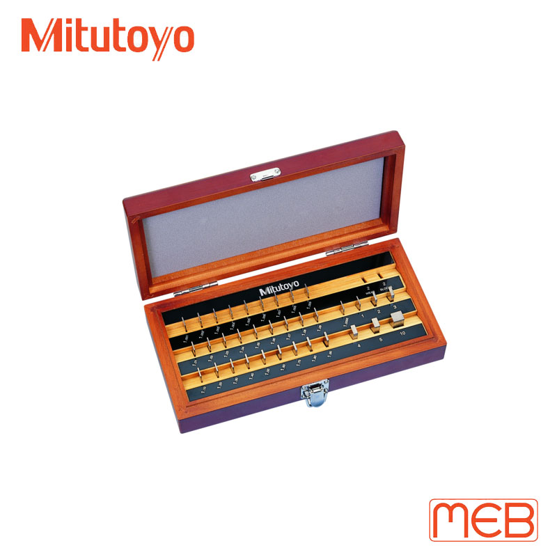 Bộ căn mẫu Thép 34 khối chuẩn chữ nhật cấp 0 ISO ( 516-129-10 ) Mitutoyo