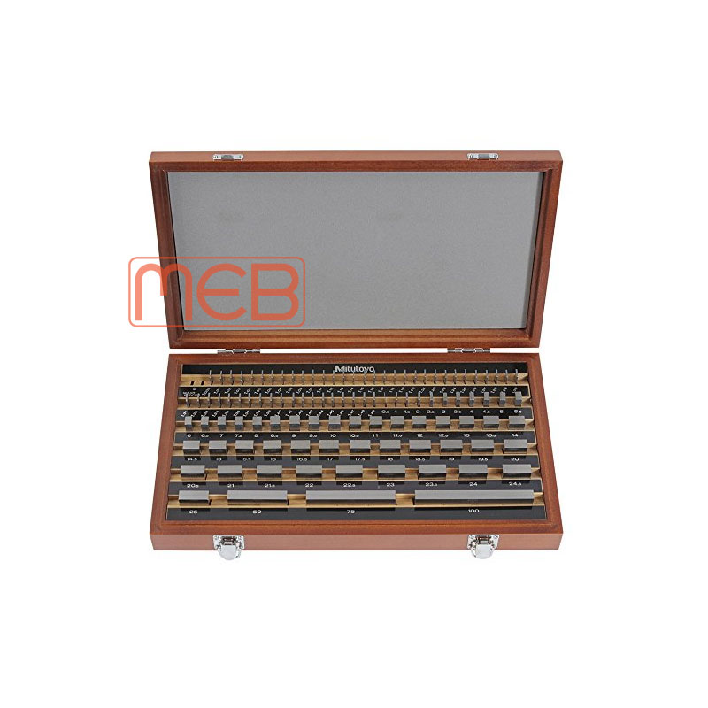 Bộ căn mẫu thép cấp K  ISO/DIN/JIS,103 khối chuẩn  ( 516-941-10 ) Mitutoyo
