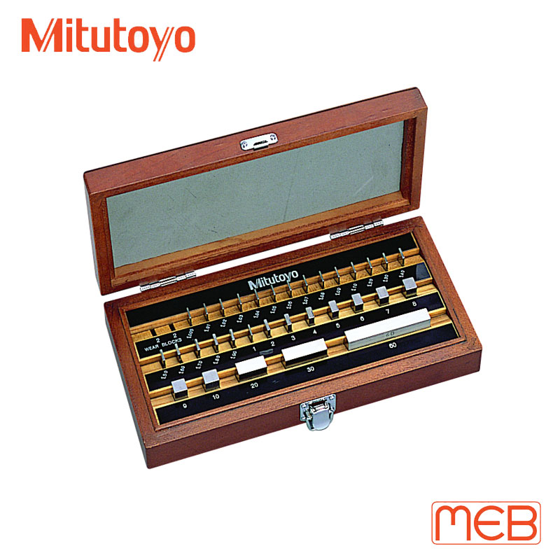 Bộ căn mẫu Thép 32 khối chuẩn chữ nhật cấp 0 ISO ( 516-966-10 ) Mitutoyo