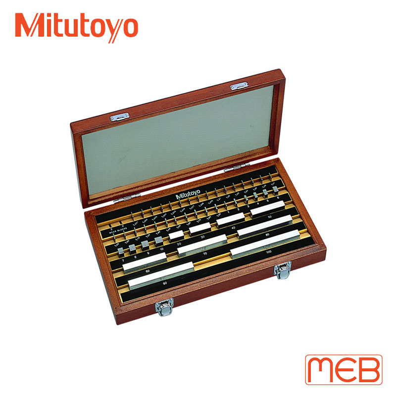 Bộ căn mẫu Thép 46 khối chuẩn chữ nhật cấp 0 ISO ( 516-995-10 ) Mitutoyo