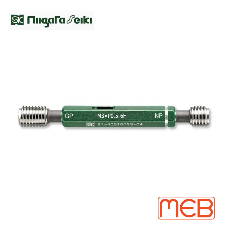 Dưỡng trụ kiểm ren trong Niigata Seiki M3×P0.5mm  ( M3×P0.5-6H GPNP -SK )