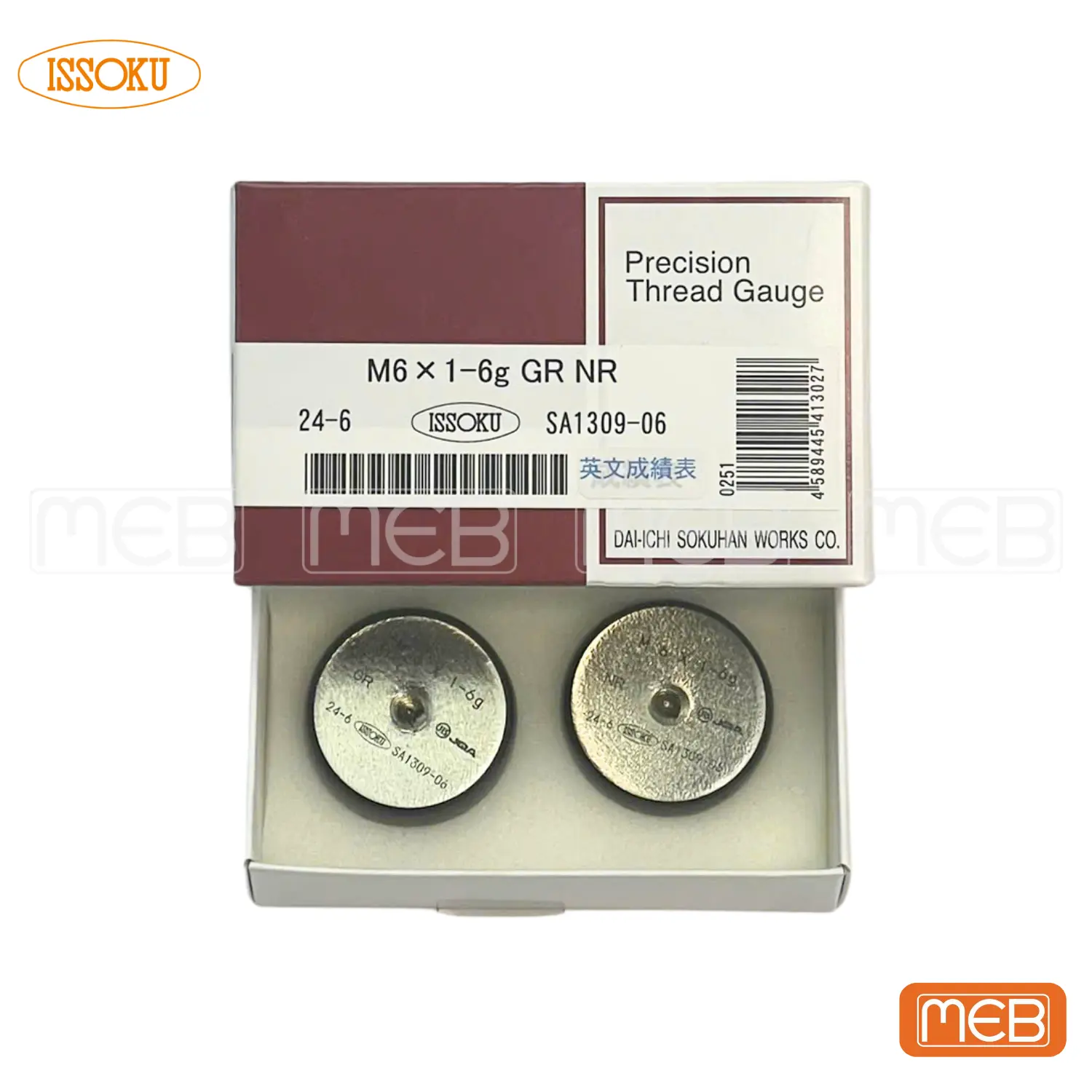 Dưỡng kiểm tra ren ISSOKU ( M6.0x1.0-6g GRNR )