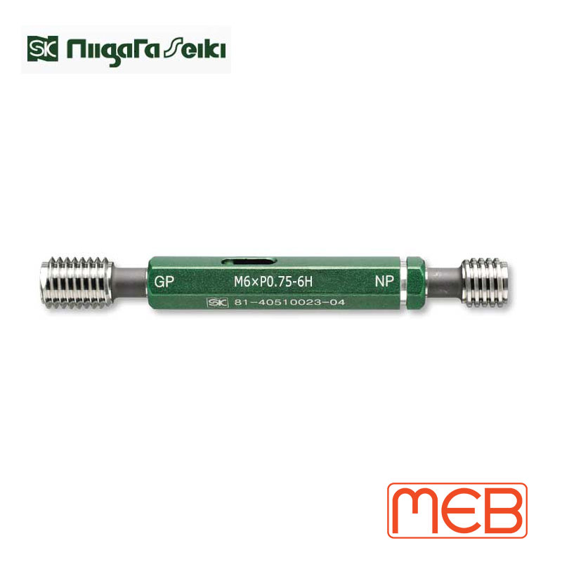 Dưỡng trụ kiểm ren trong Niigata Seiki M6×P0.75mm  ( M6×P0.75-6H GPNP -SK )