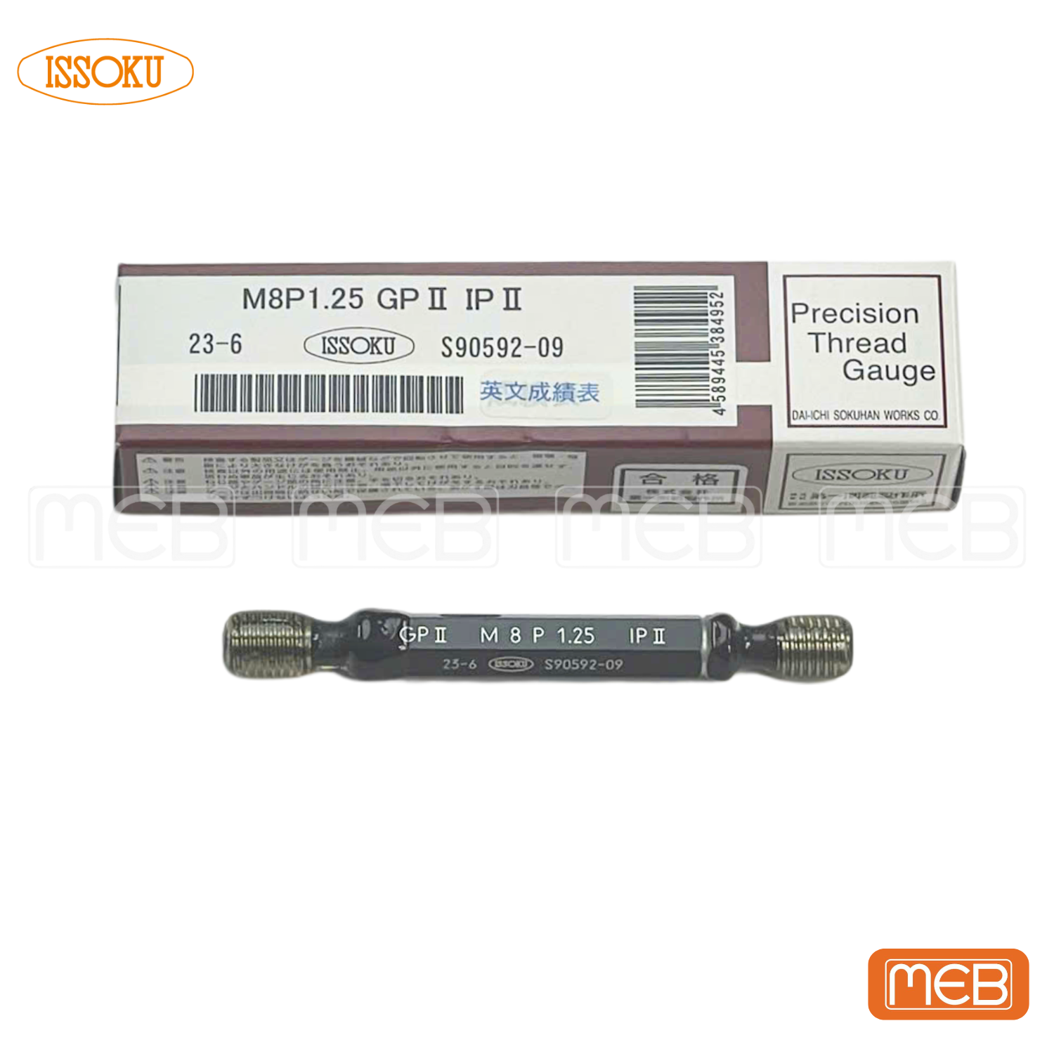 Dưỡng kiểm tra ren ISSOKU ( M8.0x1.25 GPIPII )
