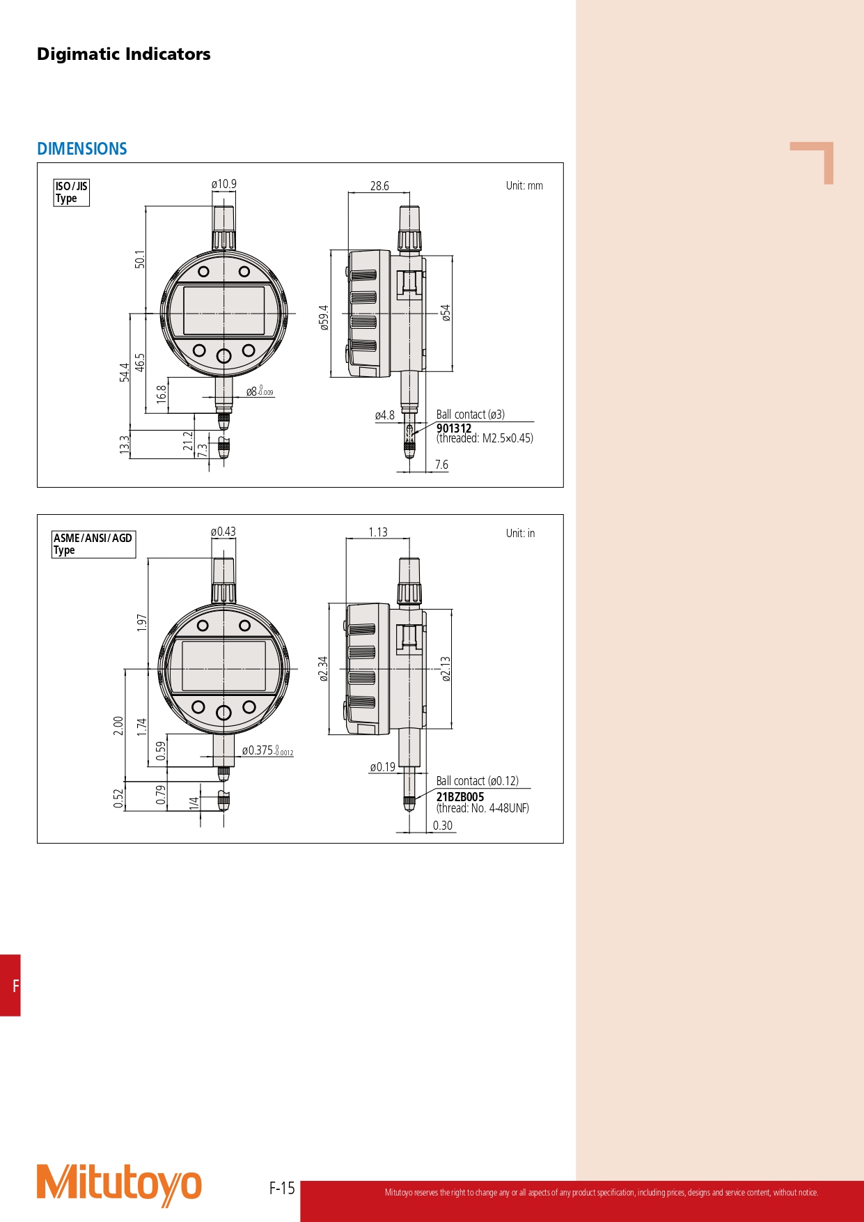 Đồng hồ so điện tử Mitutoyo dòng 543 ID-C Calculation type