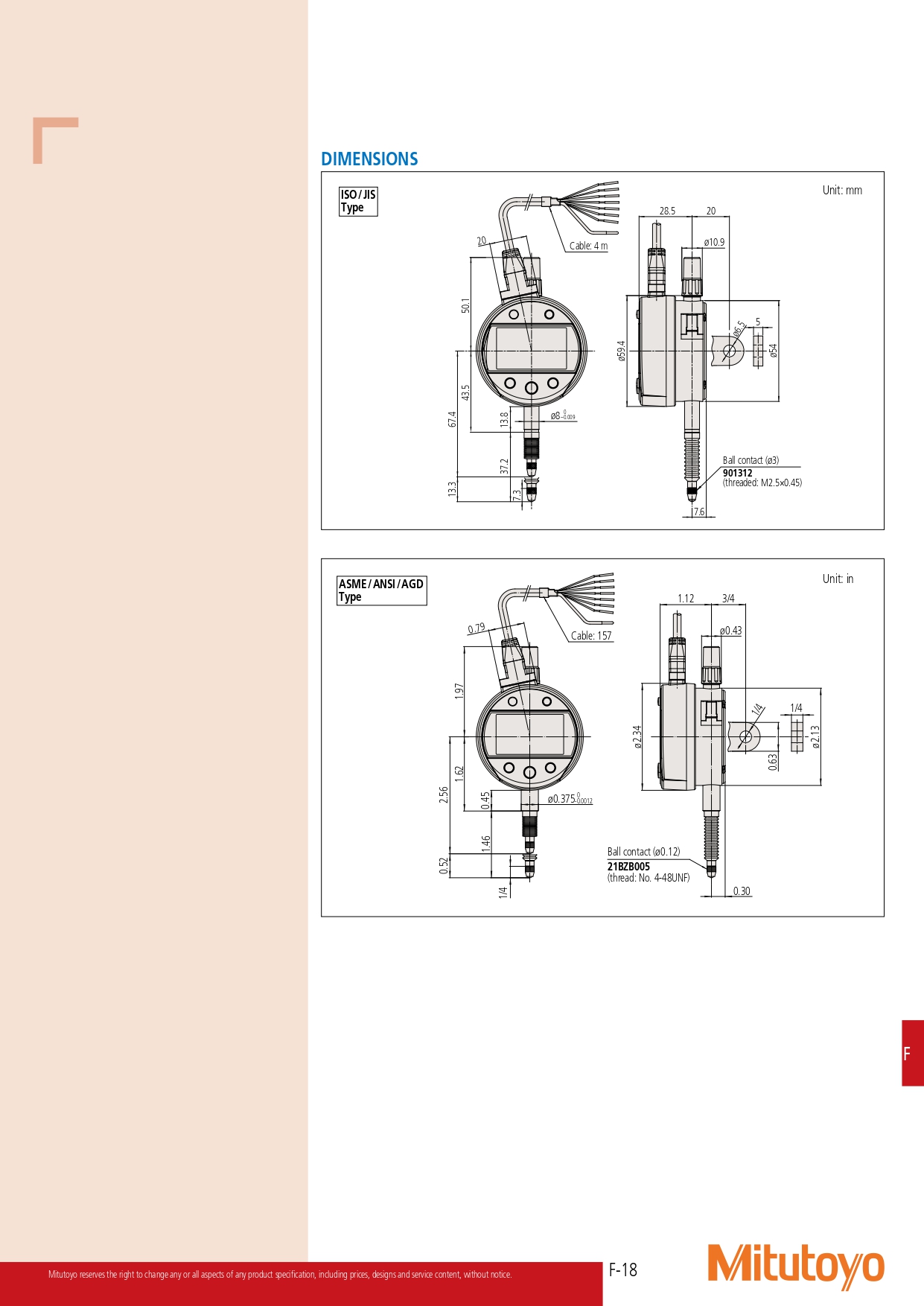 Đồng hồ so điện tử dòng 543 Mitutoyo ID-C - Signal Output Function