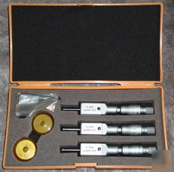 Bộ Panme đo lỗ hai chấu cơ khí 368-907 ( 3-6mm x 0,001mm ) Mitutoyo