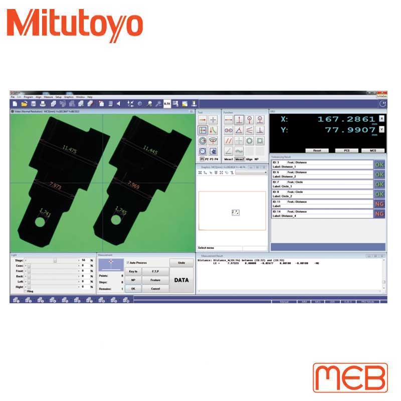 Phần mềm đo lường QIPAK cho Máy đo nhanh tọa độ Quick Image Mitutoyo